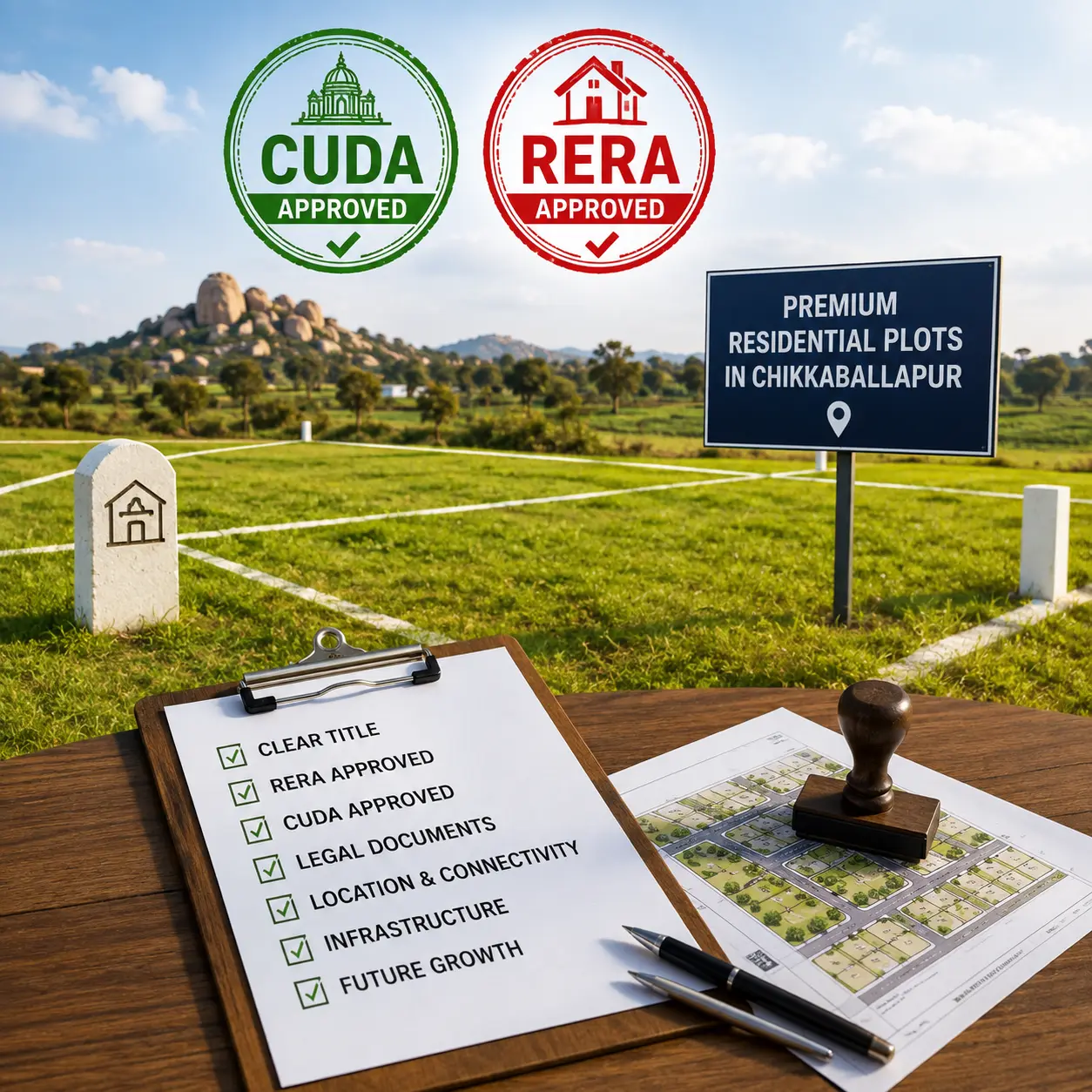 CUDA and RERA Approved Plots in Chikkaballapur
